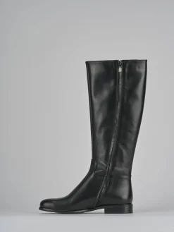 New Stivali tacco 2cm pelle Donna Stivali Tacco Basso