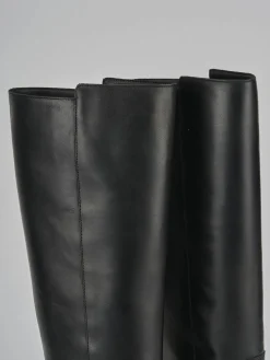 Discount Stivali tacco 2cm pelle Donna Stivali Tacco Basso