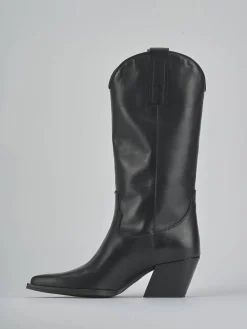 Hot Stivali tacco 6cm pelle Donna Stivali Tacco Alto