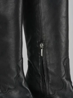 Stivali tacco 7cm pelle Donna Stivali Tacco Alto