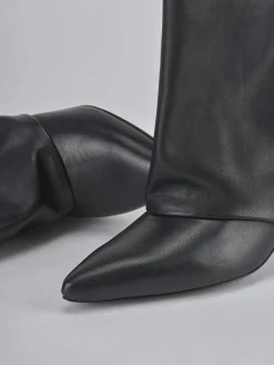 New Stivali tacco 5cm pelle Donna Stivali Tacco Alto