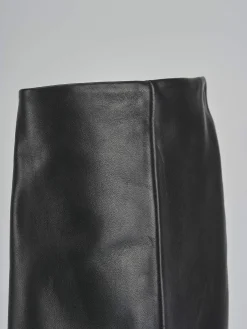 New Stivali tacco 5cm pelle Donna Stivali Tacco Alto