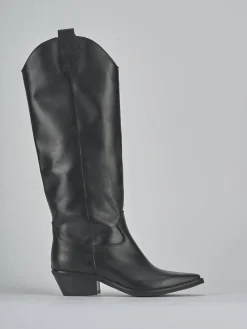 Clearance Stivali tacco 4cm pelle Donna Stivali Tacco Basso