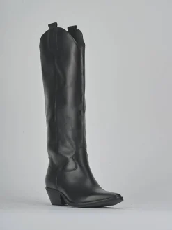 Clearance Stivali tacco 4cm pelle Donna Stivali Tacco Basso