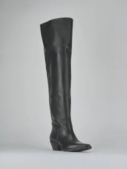 Discount Stivali tacco 4cm pelle Donna Stivali Tacco Basso