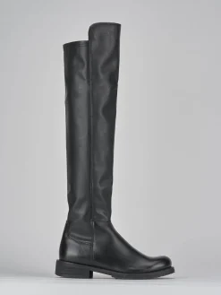 Stivali tacco 2cm pelle Donna Stivali Tacco Basso