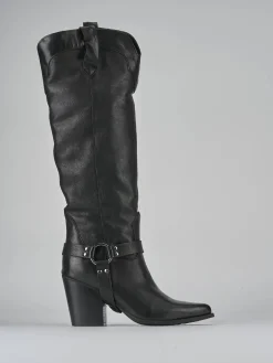 Discount Stivali tacco 7cm pelle Donna Stivali Tacco Alto