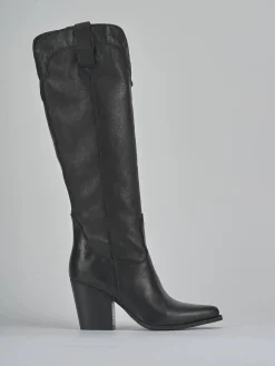 Discount Stivali tacco 7cm pelle Donna Stivali Tacco Alto