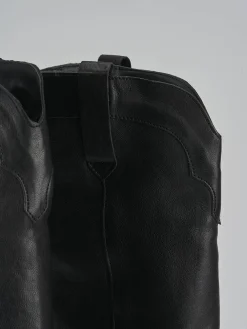 Discount Stivali tacco 7cm pelle Donna Stivali Tacco Alto