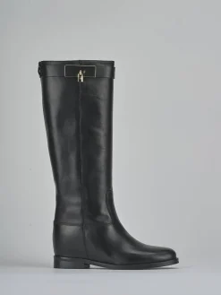 Sale Stivali tacco 2cm pelle Donna Stivali Tacco Basso