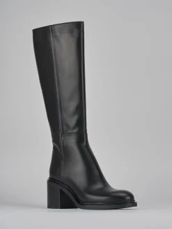 Discount Stivali tacco 5cm pelle Donna Stivali Tacco Alto