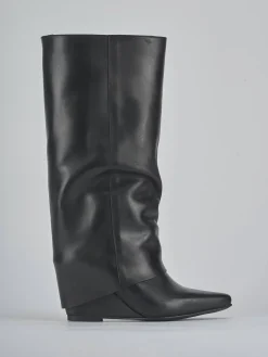 Online Stivali tacco 4cm pelle Donna Stivali Tacco Basso