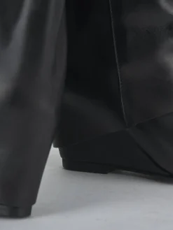 Online Stivali tacco 4cm pelle Donna Stivali Tacco Basso