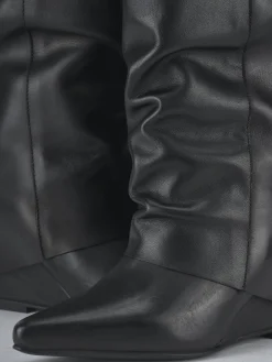 Online Stivali tacco 4cm pelle Donna Stivali Tacco Basso