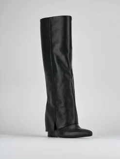 Hot Stivali tacco 5cm pelle Donna Stivali Tacco Alto