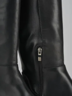 Clearance Stivali tacco 2cm pelle Donna Stivali Tacco Basso