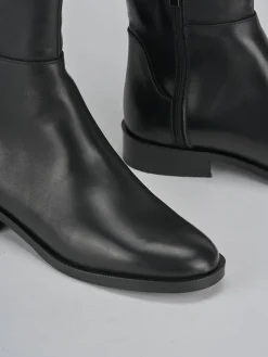 Clearance Stivali tacco 2cm pelle Donna Stivali Tacco Basso