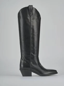 New Stivali tacco 4cm pelle Donna Stivali Tacco Basso