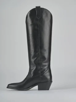 New Stivali tacco 4cm pelle Donna Stivali Tacco Basso