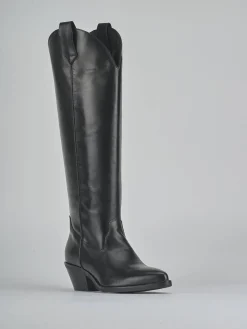 New Stivali tacco 4cm pelle Donna Stivali Tacco Basso