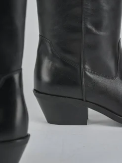 New Stivali tacco 4cm pelle Donna Stivali Tacco Basso