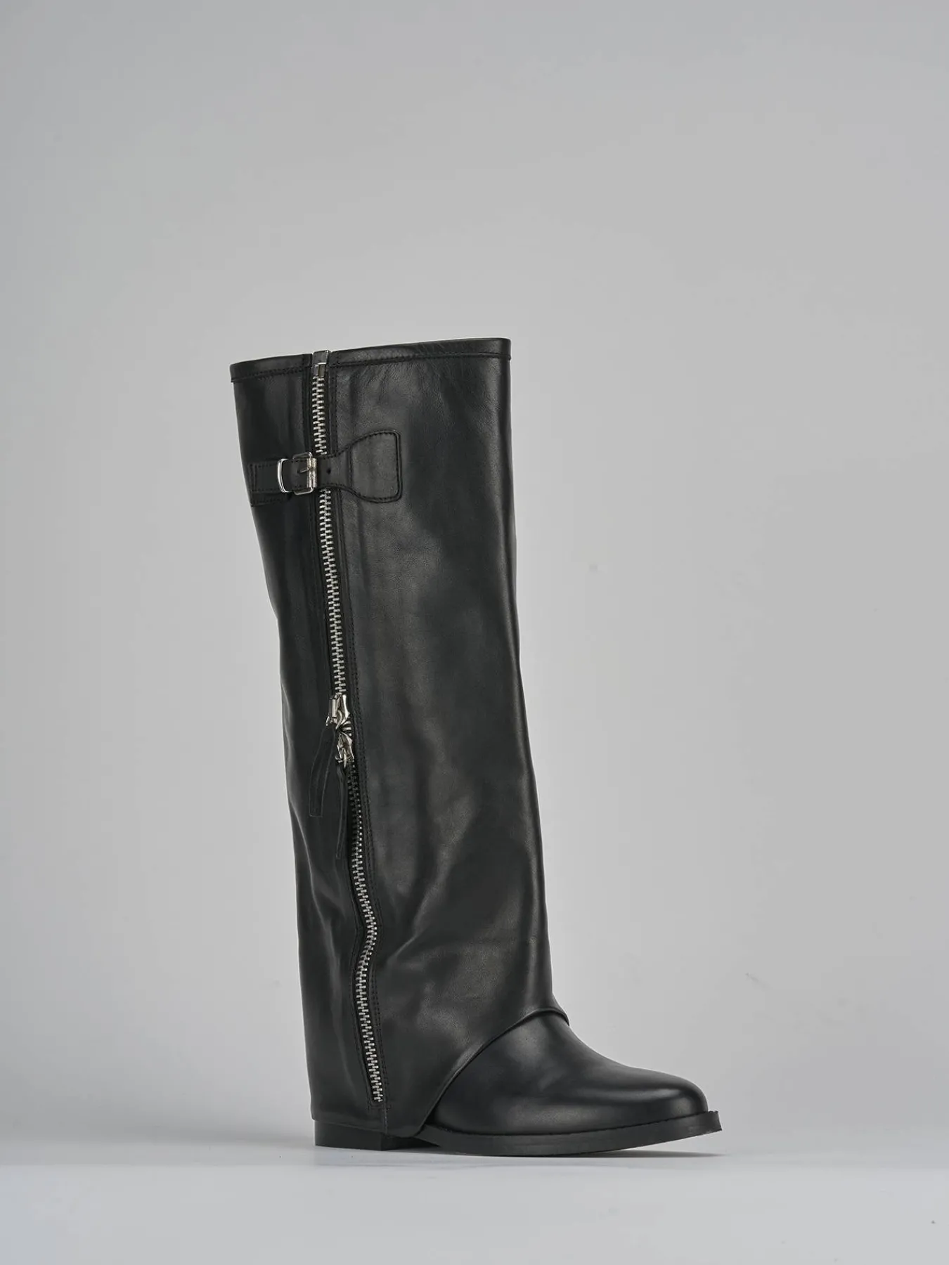 Best Stivali tacco 2cm pelle Donna Stivali Tacco Basso