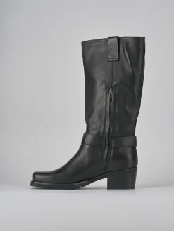 Stivali tacco 4cm pelle Donna Stivali Tacco Basso