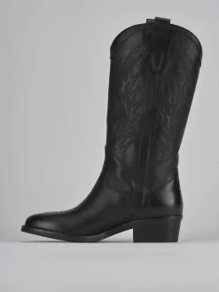 Clearance Stivali tacco 4cm pelle Donna Stivali Tacco Basso