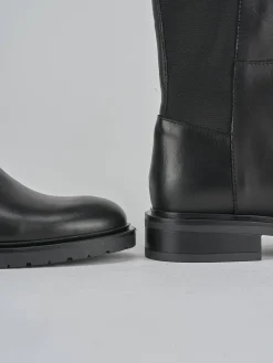 Hot Stivali tacco 2cm pelle Donna Stivali Tacco Basso