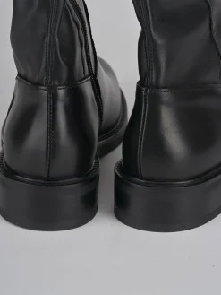 New Stivali tacco 2cm pelle Donna Stivali Tacco Basso