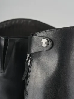 Hot Stivali tacco 2cm pelle Donna Stivali Tacco Basso