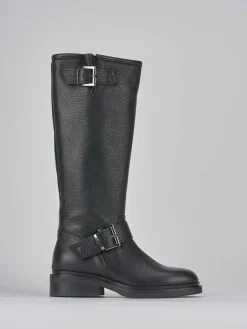 Sale Stivali tacco 2cm pelle Donna Stivali Tacco Basso