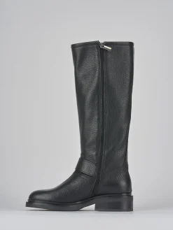 Sale Stivali tacco 2cm pelle Donna Stivali Tacco Basso