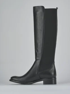 Stivali tacco 3cm pelle Donna Stivali Tacco Basso