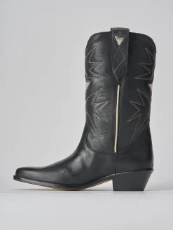 Best Stivali tacco 4cm pelle Donna Stivali Tacco Basso