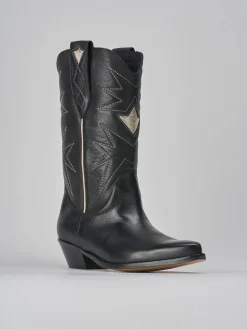 Best Stivali tacco 4cm pelle Donna Stivali Tacco Basso