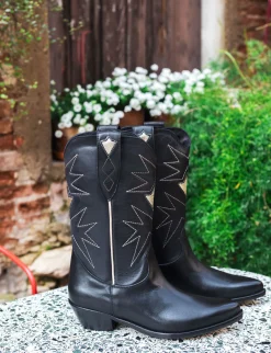 Best Stivali tacco 4cm pelle Donna Stivali Tacco Basso