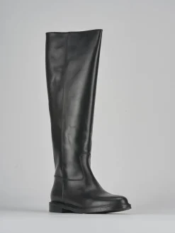 Online Stivali tacco 2cm pelle Donna Stivali Tacco Basso