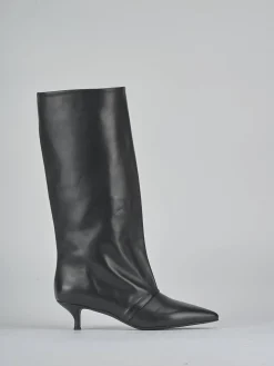 Stivali tacco 5cm pelle Donna Stivali Tacco Alto