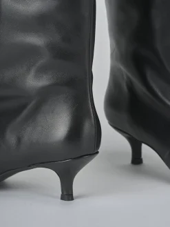 Stivali tacco 5cm pelle Donna Stivali Tacco Alto