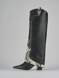 Clearance Stivali tacco 8cm pelle Donna Stivali Tacco Alto