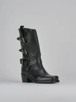 Clearance Stivali tacco 4cm pelle Donna Stivali Tacco Basso