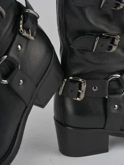 Clearance Stivali tacco 4cm pelle Donna Stivali Tacco Basso