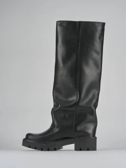 Clearance Stivali tacco 3cm pelle Donna Stivali Tacco Basso