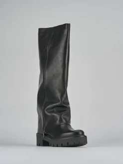 Clearance Stivali tacco 3cm pelle Donna Stivali Tacco Basso