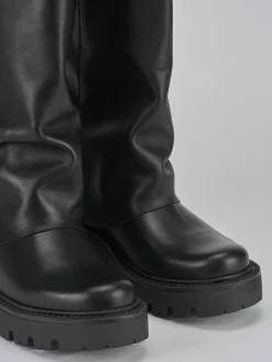 Clearance Stivali tacco 3cm pelle Donna Stivali Tacco Basso