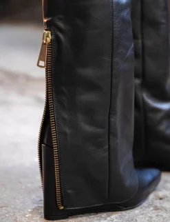 New Stivali tacco 9cm pelle Donna Stivali Tacco Alto