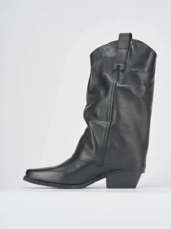 Clearance Stivali tacco 5cm pelle Donna Stivali Tacco Alto