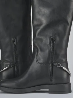 Sale Stivali tacco 2cm pelle Donna Stivali Tacco Basso