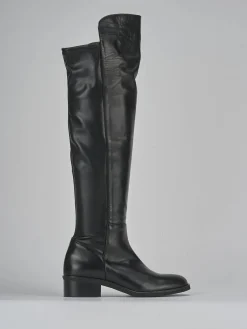 Stivali tacco 4cm pelle Donna Stivali Tacco Basso